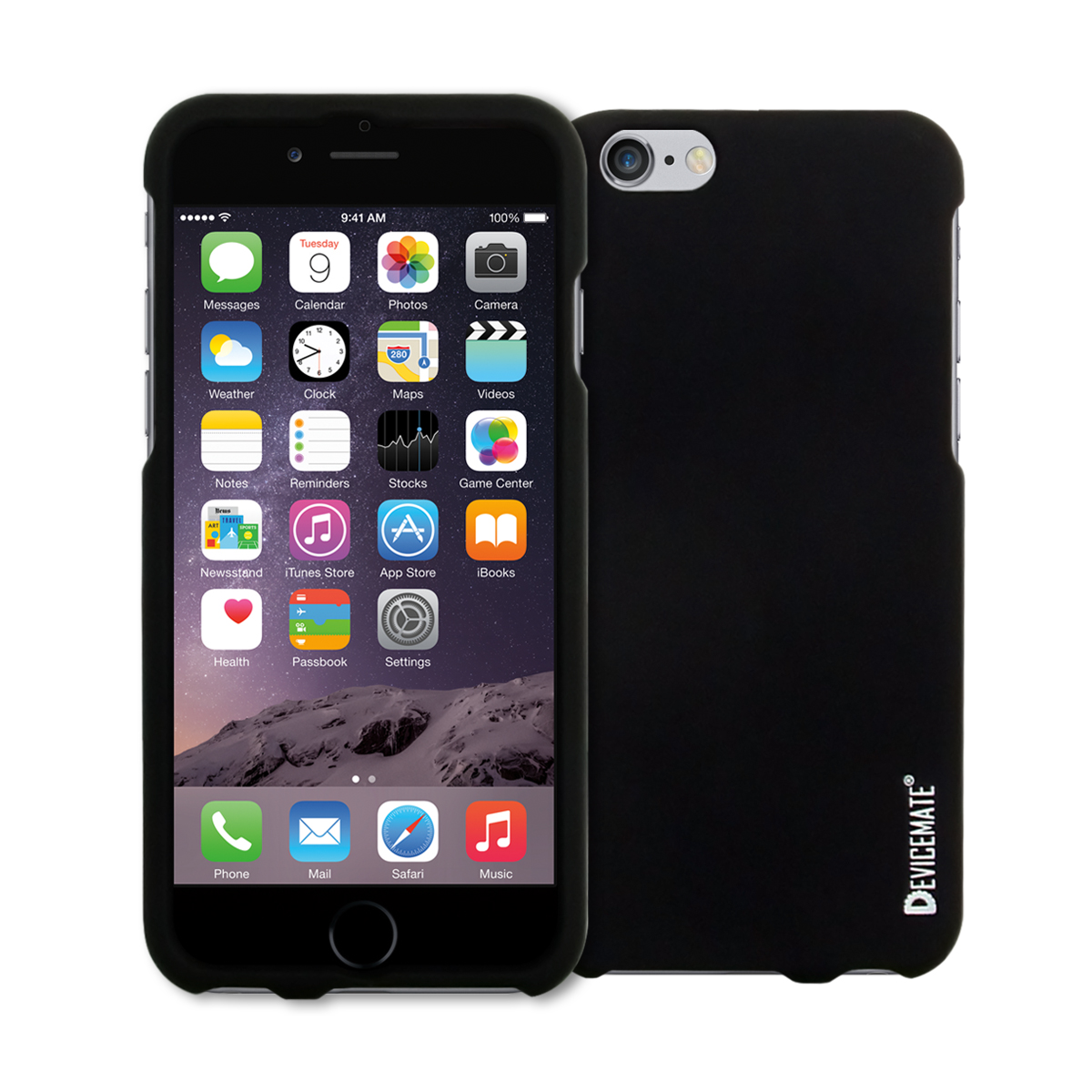 DEVICEMATE® SRC 45 Snap-On Rubberized Hard Case for iPhone 6 BLK